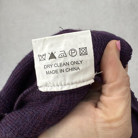 Peter Millar Jacket Womens Medium Purple Merino Wool Belted Safari Field Coat - Picture 7 of 8